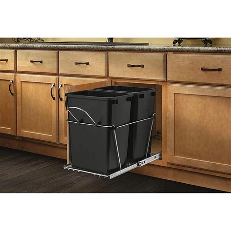 stainless steel pull out trash cabinet|wayfair pull out trash drawer.